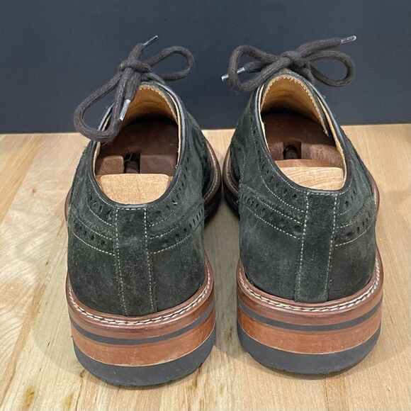 Paco Rodriguez Dark Green Suede Wingtips. Like new! Size 42/US 9.5-10. - Picture 5 of 11